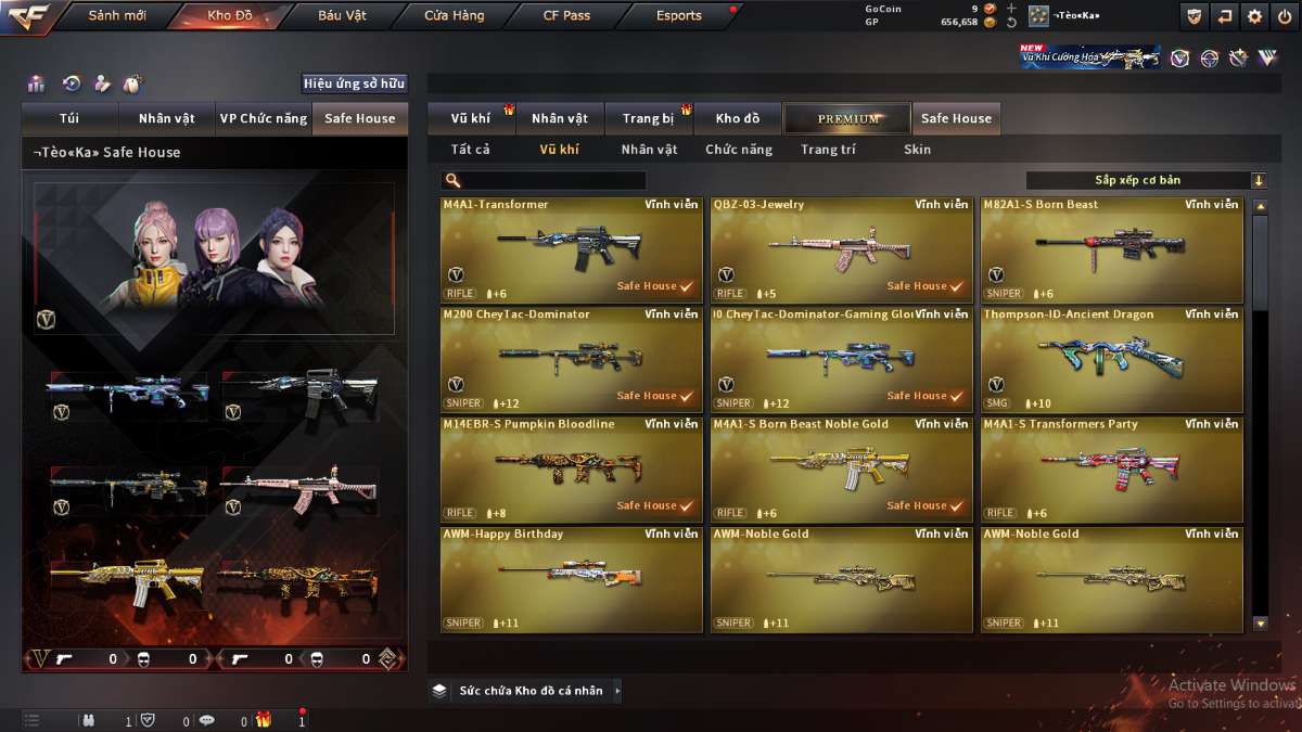 shop acc cf uy tin gia re